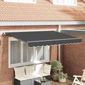  Behúzható napellenző Antracit 300 x 200 cm szövet