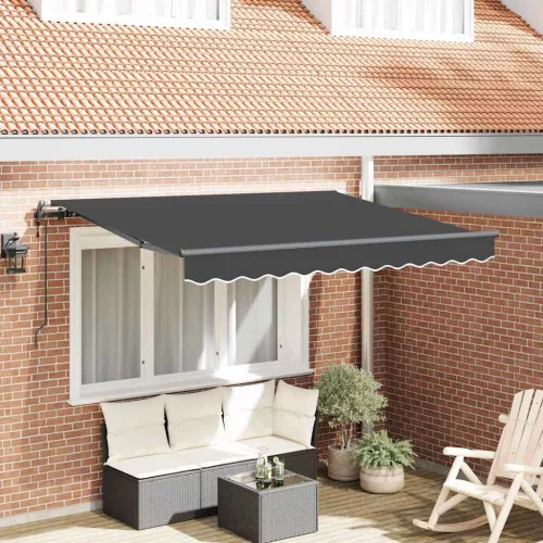  Behúzható napellenző Antracit 300 x 200 cm szövet