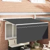  Behúzható napellenző Csíkos Antracit 300 x 200 cm szövet