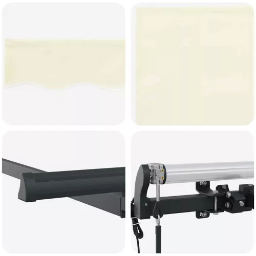  Behúzható napellenző Krém 350 x 200 cm szövet