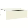  Behúzható napellenző Krém 350 x 200 cm Pamut és Alumínium