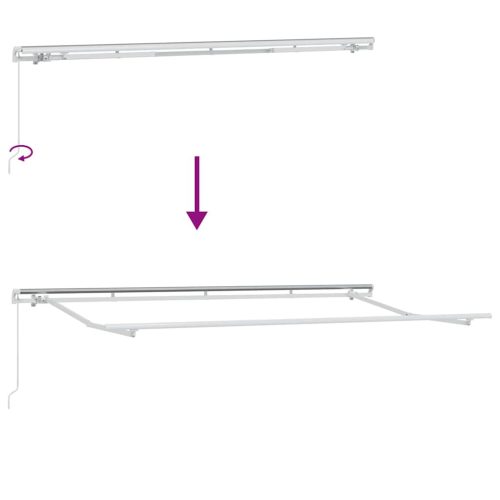  Behúzható napellenző Antracit 350 x 200 cm szövet