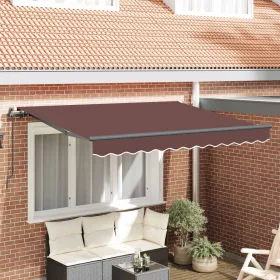  Behúzható napellenző Barna 350 x 200 cm szövet