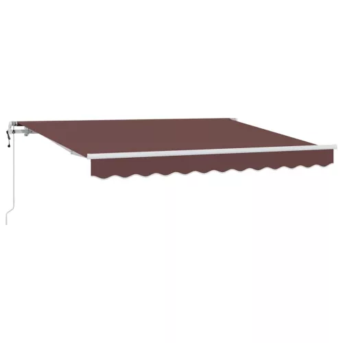  Behúzható napellenző Barna 350 x 200 cm szövet