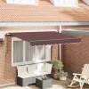  Behúzható napellenző Barna 350 x 200 cm szövet