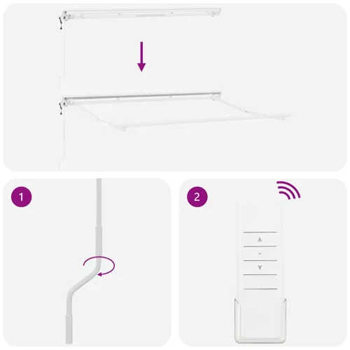  Behúzható napellenző Antracit és Fehér 350 x 200 cm