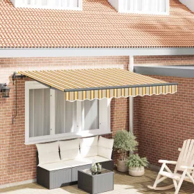  Behúzható napellenző Sárga 350 x 200 cm szövet