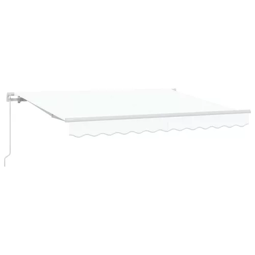 Behúzható napellenző Fehér 350 x 200 cm szövet