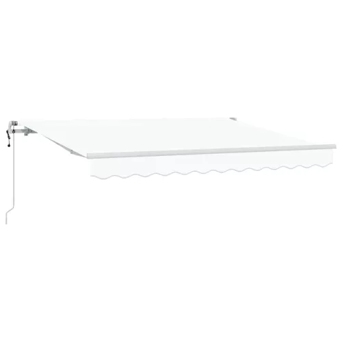  Behúzható napellenző Fehér 350 x 200 cm szövet