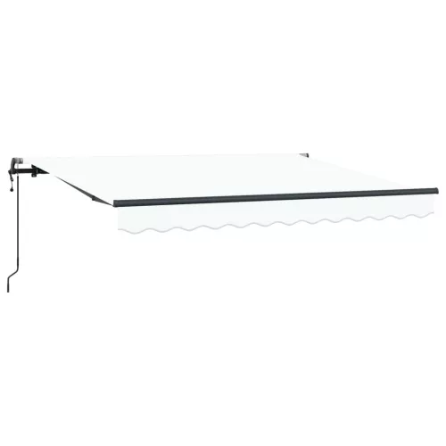  Behúzható napellenző Fehér 350 x 200 cm szövet