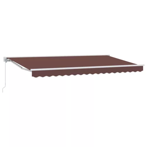  Napernyő keret Barna 400 x 200 cm Poliészter PU bevonattal
