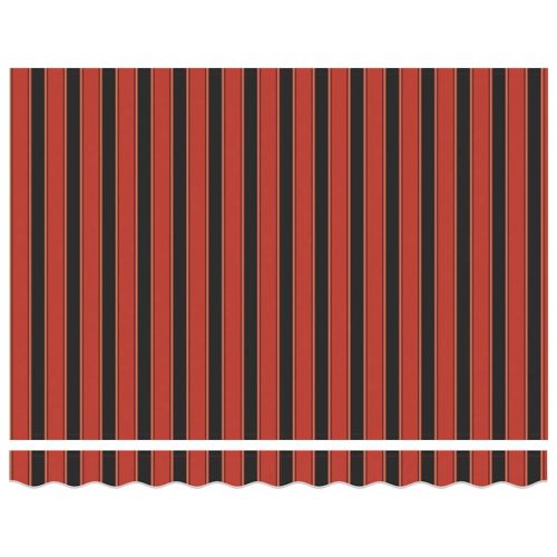  Behúzható napellenző Narancs és Barna 300 x 250 cm