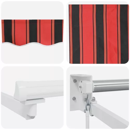  Behúzható napellenző Narancs és Barna 300 x 250 cm