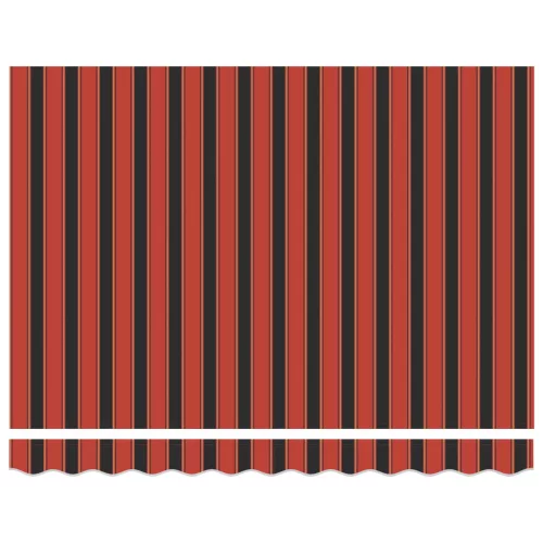  Kézi Behúzható Napellenző Narancs és Barna 300x250 cm