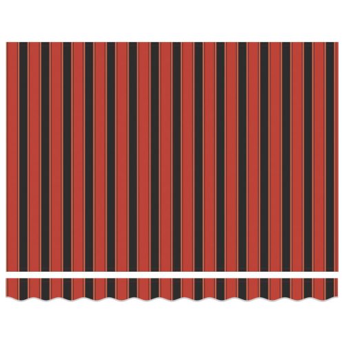  Automatikus Behúzható Napellenző Narancs és Barna színben, 300x250 cm