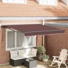  Napernyő keret Barna 300 x 250 cm Poliészter PU bevonattal