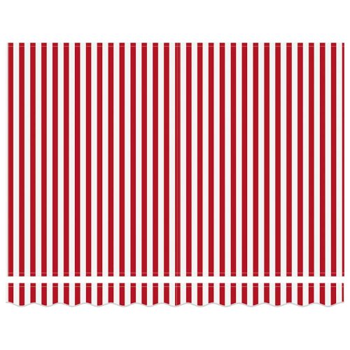  Behúzható napellenző Piros és Fehér 300 x 250 cm