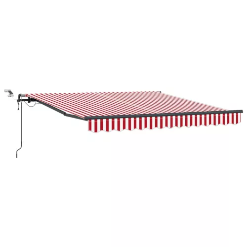  Napernyő Anyag tartalmaz Piros és Fehér 300 x 250 cm Poliészter