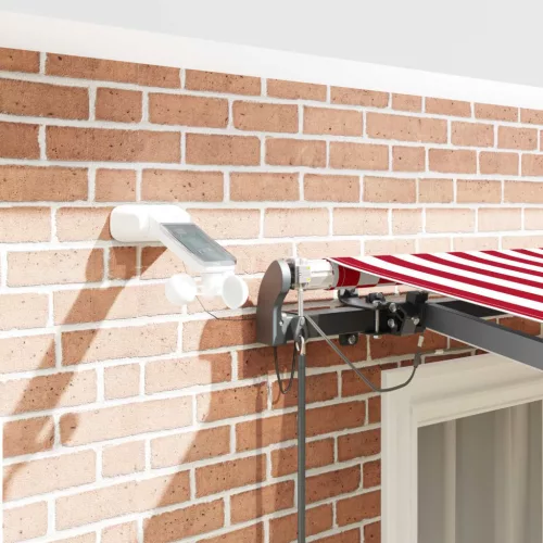  Napernyő Anyag tartalmaz Piros és Fehér 300 x 250 cm Poliészter