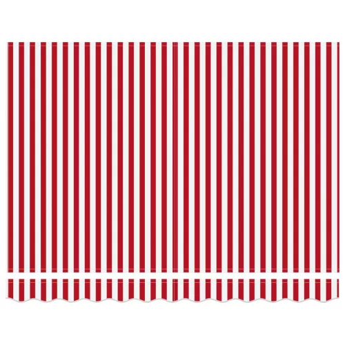  Behúzható napellenző Piros és Fehér 300 x 250 cm