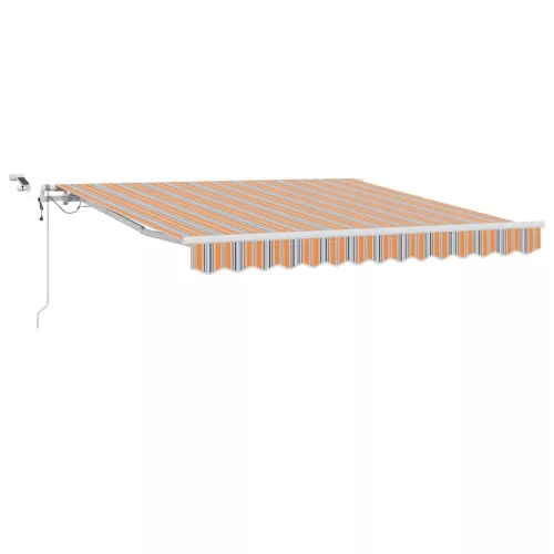  Behúzható napellenző Sokszínű 300 x 250 cm Poliészter és fém