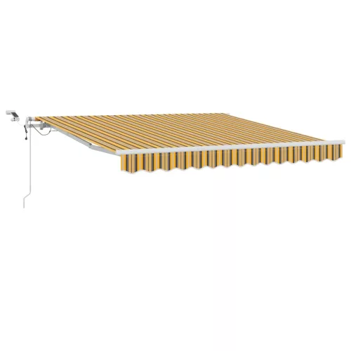  Behúzható napellenző Sokszínű 300 x 250 cm Poliészter és fém