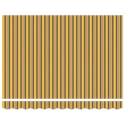  Behúzható napellenző Sokszínű 300 x 250 cm Poliészter és fém