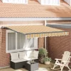  Behúzható napellenző Sokszínű 300 x 250 cm Poliészter és acél