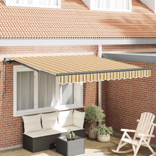  Behúzható napellenző Sokszínű 300 x 250 cm Poliészter és acél