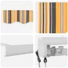  Automatikus Behúzható Napellenző Csíkos Multicolor 300x250 cm