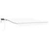  Kézi Behúzható Napellenző LED-del Fehér 300x250 cm