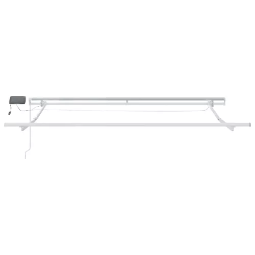  Kézi Behúzható Napellenző LED-del Fehér 300x250 cm