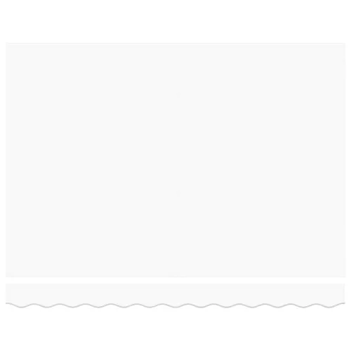  Behúzható napellenző Fehér 300 x 250 cm Poliészter és acél