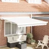  Automatikus Behúzható Napellenző Fehér 300x250 cm