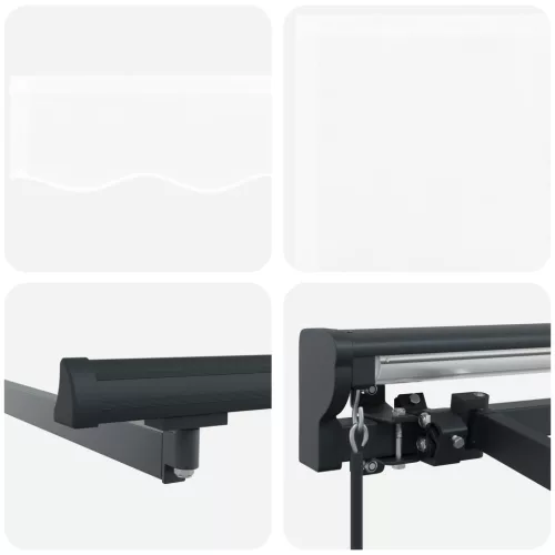  Behúzható napellenző Fehér 300x250 cm Poliészter