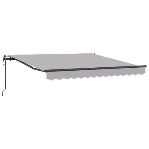  Automatikus Behúzható Napellenző Világosszürke 300x250 cm