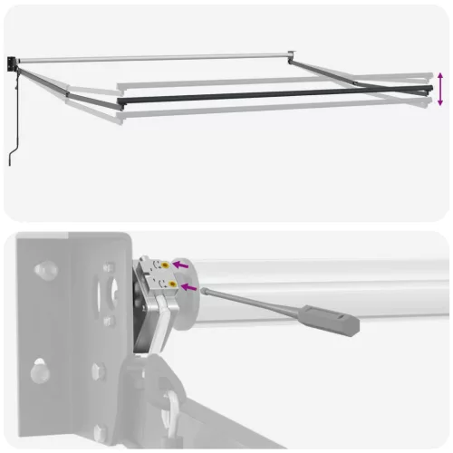  Napernyő Világosszürke 300 x 250 x 165 cm Poliészter