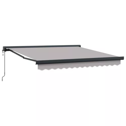  Automatikus Behúzható Napellenző Világosszürke 300x250 cm