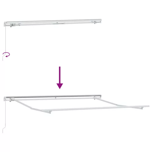  Napernyő Piros 300 x 250 x 165 cm Poliészter