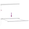  Behúzható napellenző Zöld és Sárga 300 x 250 cm Szövet és Fém