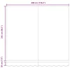  Napernyő Zöld és Sárga 300 x 250 x 165 cm Pamut és Alumínium