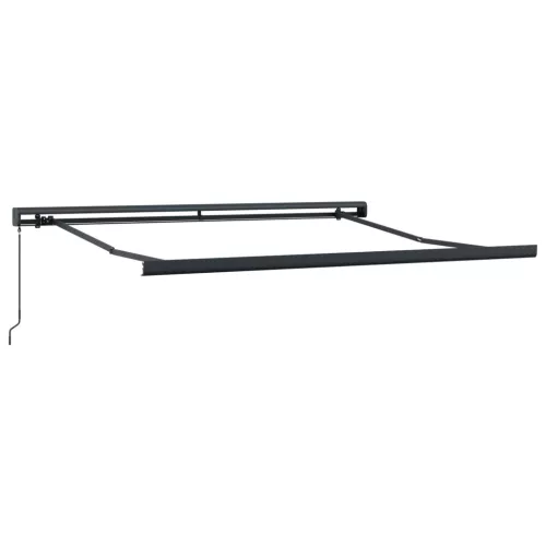  Behúzható napellenző Zöld és Sárga 300 x 250 cm Szövet és Fém