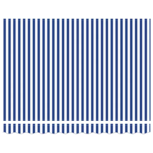  Behúzható napellenző Kék és Fehér 350x250 cm