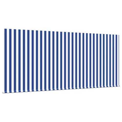  Behúzható napellenző Kék és Fehér Csíkos 350 x 250 cm Szövet