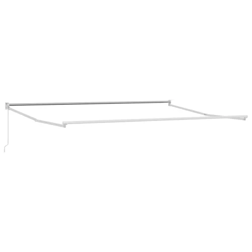  Kézi Húzható Napellenző Narancs és Barna 350x250 cm