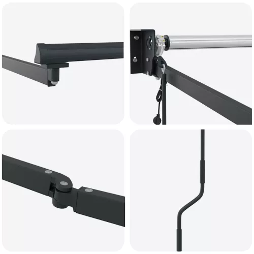  Behúzható napellenző Narancs és Barna 350 x 250 cm