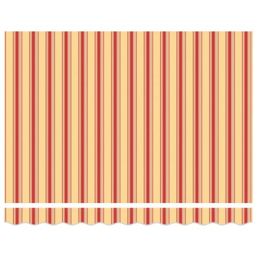  Kézi Behúzható Napellenző Sárga és Narancs 350x250 cm