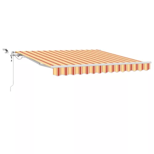  Behúzható napellenző Sárga és narancs 350 x 250 cm