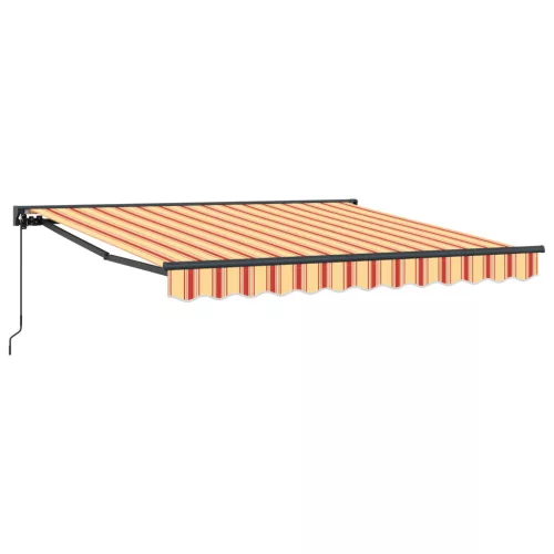  Behúzható napellenző Sárga és narancs 350x250 cm