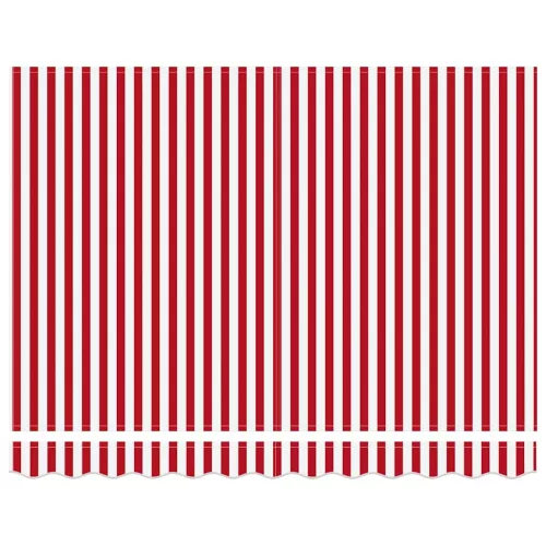  Behúzható napellenző Piros és Fehér 350 x 250 cm